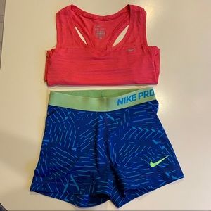 *sold on merc* Nike Pro Shorts & Nike tank